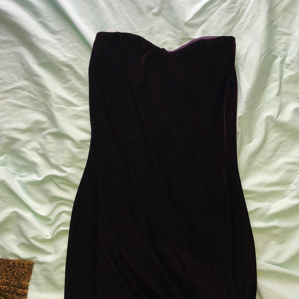 Eggplant fitted Dress